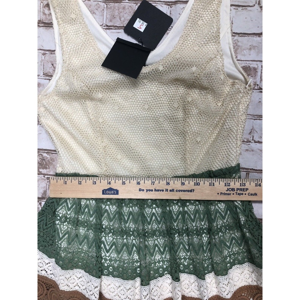 NWT Anthopologie RYU Women's‎ Lace Crochet Trim Sleeveless Feminine Dress Size S - Picture 5 of 9